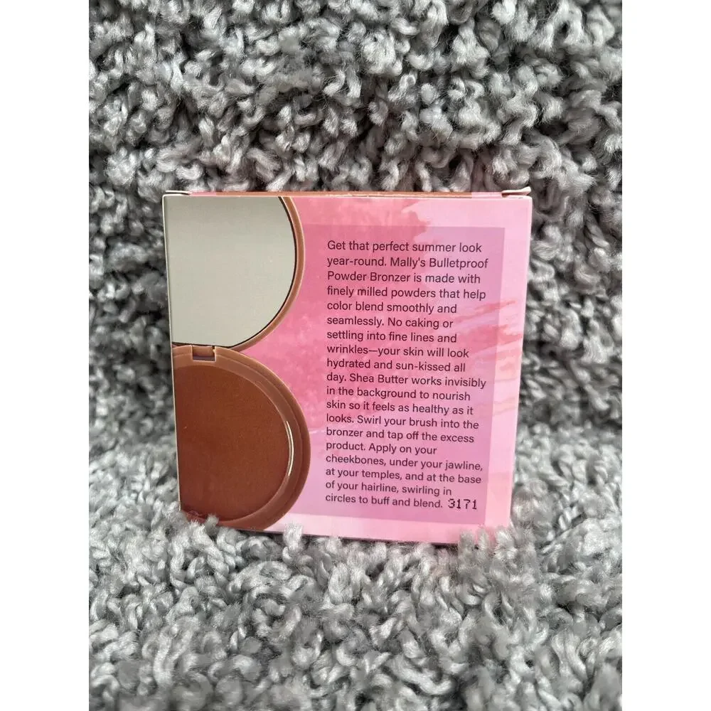 Mally XO Bulletfroof Powder Bronzer 3171 Deep Matte Finish 0.38 Oz Set Of 4